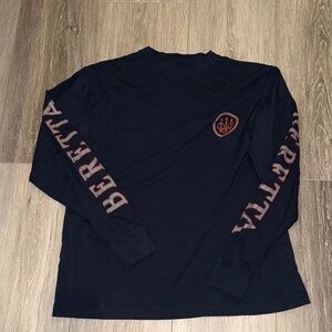 Beretta Navy Blue Long Sleeve Men's Tee
